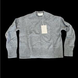 New Everlane grey 100% organic cotton full sleeves sweater women’s size XXS